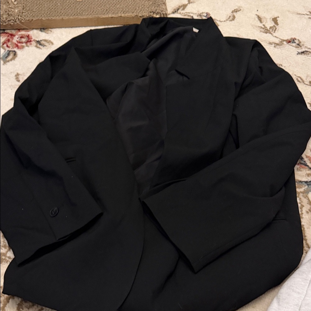 Classic Black Unisex Blazer Size XL